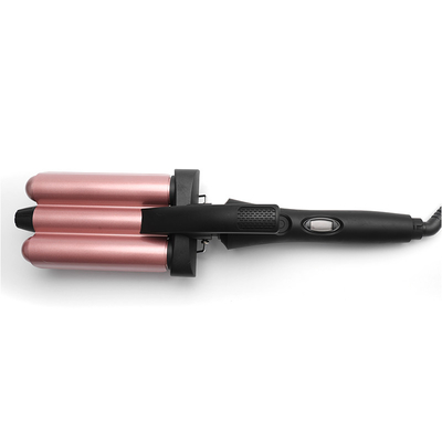 陶磁器のBarrel Hair Ribbon Curler LCD表示Three Barrel 230C Portable